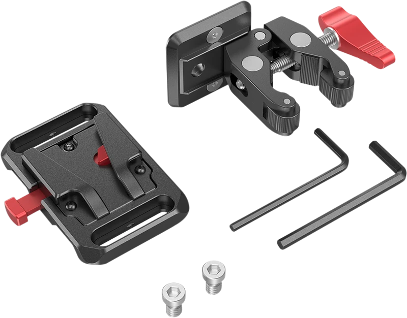 SMALLRIG 2989 BATTERY PLATE MINI V-MOUNT W CRAB CLAMP