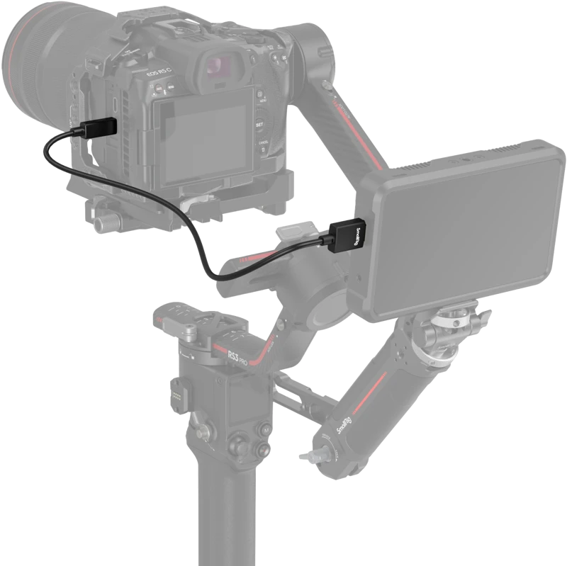 „SmallRig 3043“ HDMI kabelis itin plonas 4K 55 cm (nuo D iki A)