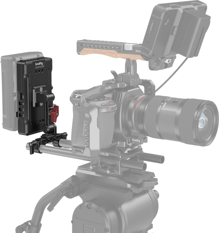 SmallRig 3204 Advanced V-Mount Baterija Mount Plate with Adjustable Arm