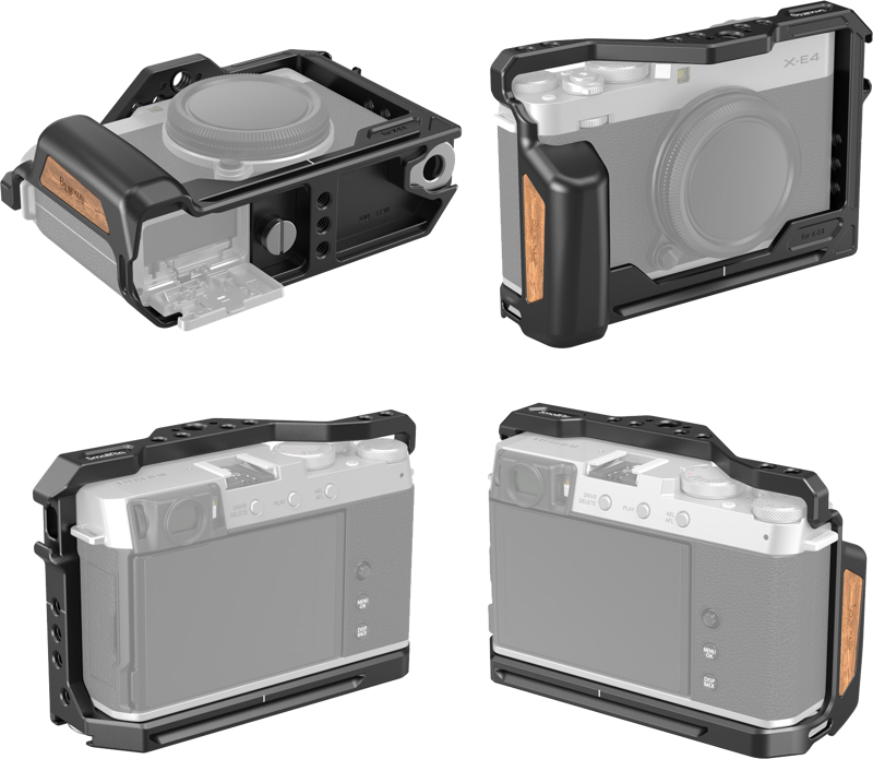 Kamera - SmallRig 3230 Cage for Fujifilm X E4, 1/4" 20 holes, cold shoe