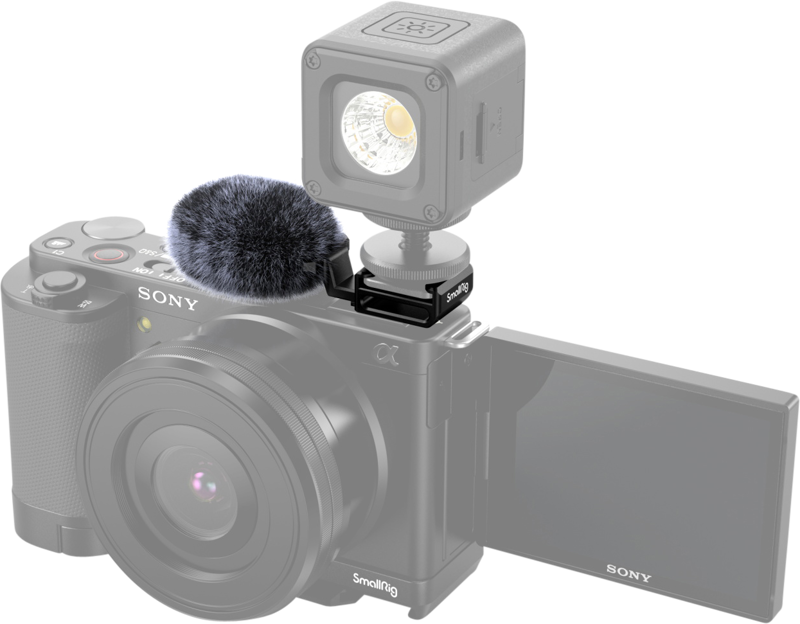 SmallRig 3526 Cold Shoe Adapteris with windshield Kit do Sony ZV-E10 & ZV-1