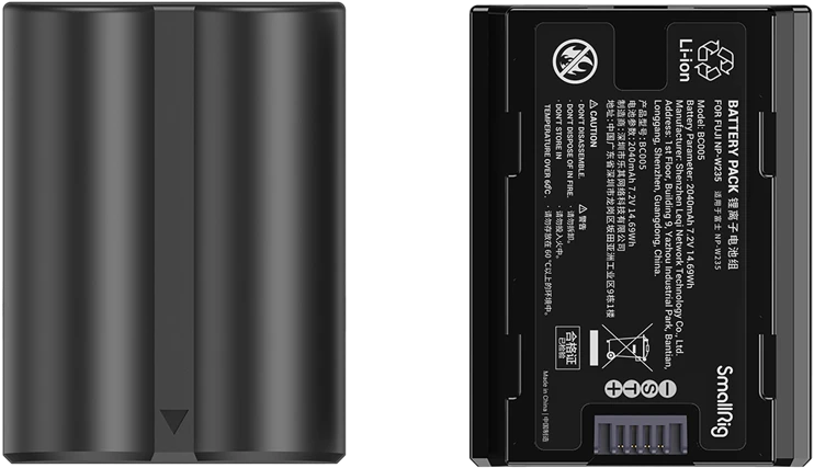 „SmallRig 3822 NP-W235“ kameros baterijos ir įkroviklio rinkinys