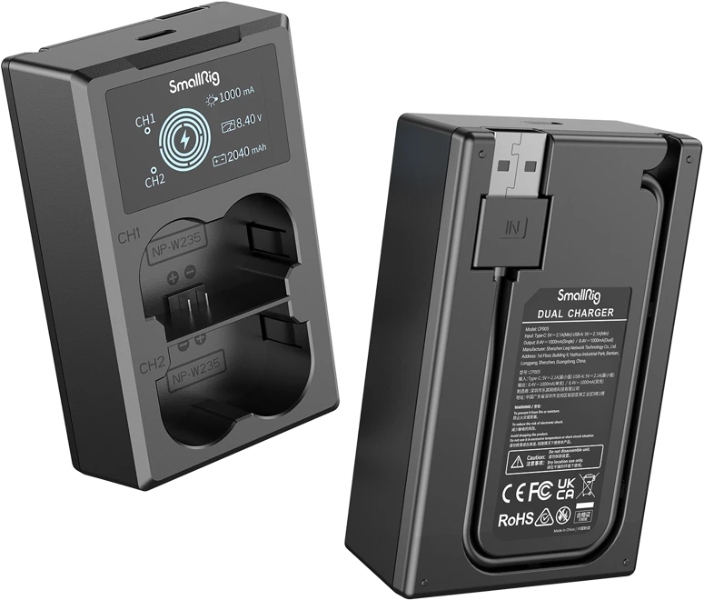 „SmallRig 3822 NP-W235“ kameros baterijos ir įkroviklio rinkinys