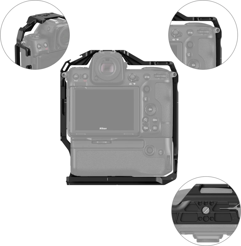 SmallRig 3982 Cage for Nikon Z 8 with MB-N12 Baterija Grip