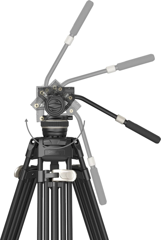 SMALLRIG 3989 HEAVY-DUTY CARBON FIBER VIDEO TRIPOD KIT FREEBLAZER