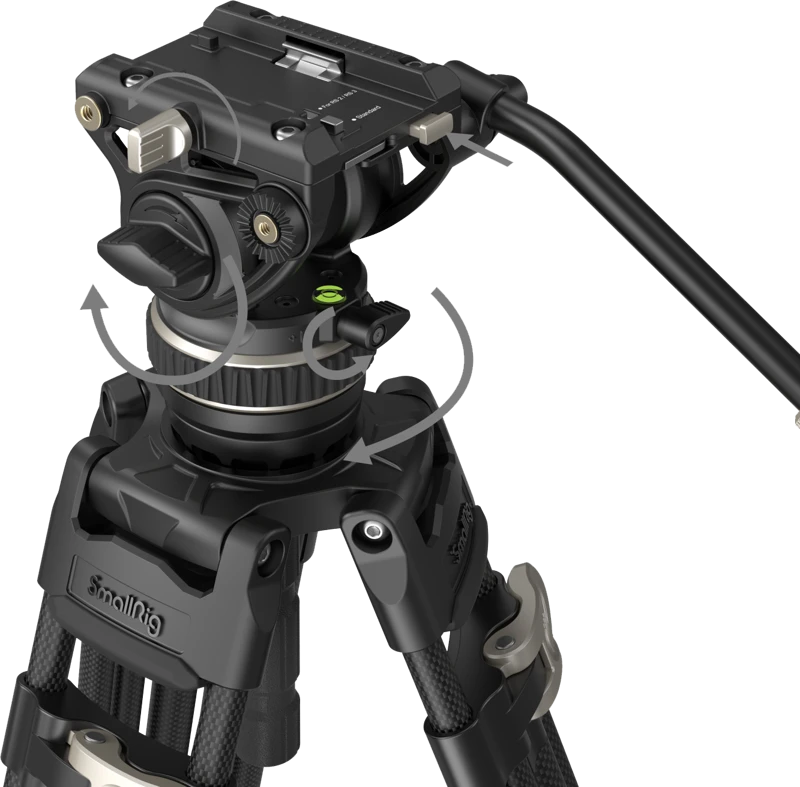 SMALLRIG 3989 HEAVY-DUTY CARBON FIBER VIDEO TRIPOD KIT FREEBLAZER