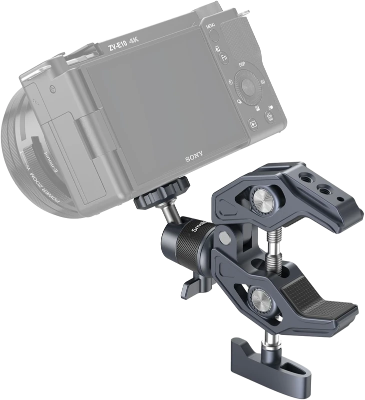 SMALLRIG 4102 SUPER CLAMP WITH 360 BALLHEAD MOUNT FOR ACTION CAMERAS