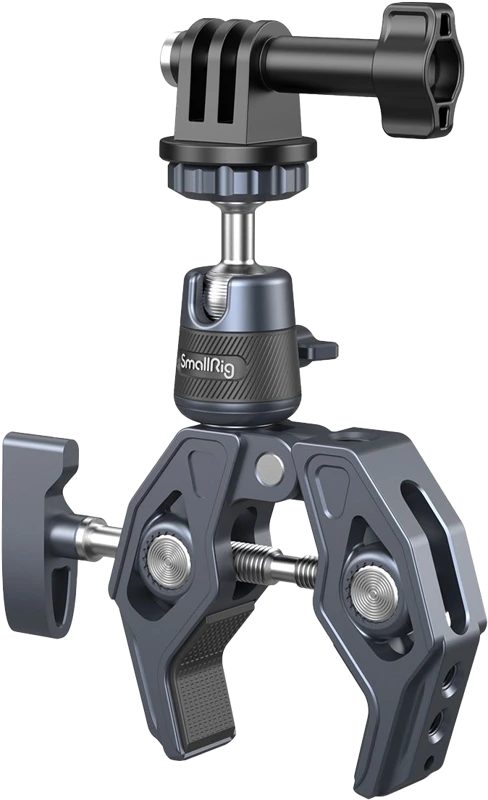 SMALLRIG 4102 SUPER CLAMP WITH 360 BALLHEAD MOUNT FOR ACTION CAMERAS