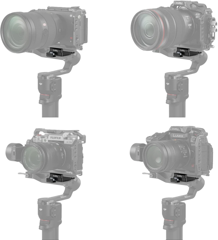 „SmallRig 4195 Arca“ šveicariška tvirtinimo plokštė su DJI RS3 Mini
