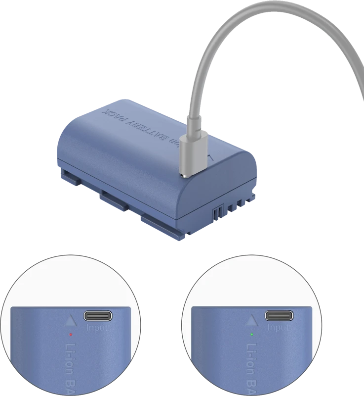 „SmallRig 4264“ fotoaparato baterija, įkraunama USB-C LP-E6NH