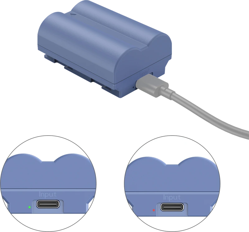Baterija - SmallRig 4266 NP W235 2400mAh USB C Įkraunama Juoda