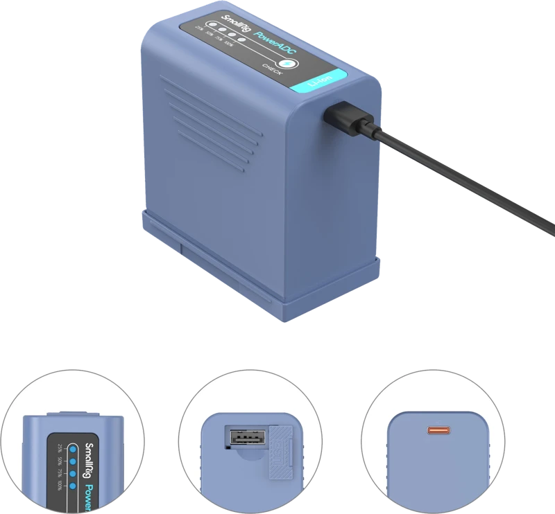 SMALLRIG 4267 CAMERA BATTERY USB-C RECHARGABLE NP-F970