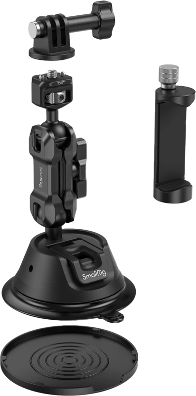 „SmallRig 4275“ nešiojamasis siurbtuko tvirtinimo atramos rinkinys, skirtas veiksmo kameroms / mobiliesiems telefonams SC-1K