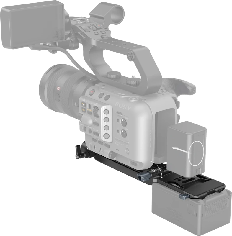 SmallRig 4323 V-Mount Baterija Mount Plate Kit for Cinema Cameras