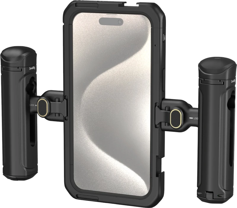 SmallRig 4392 Mobile Video Kit (Dual Handheld) for iPhone 15 Pro Max
