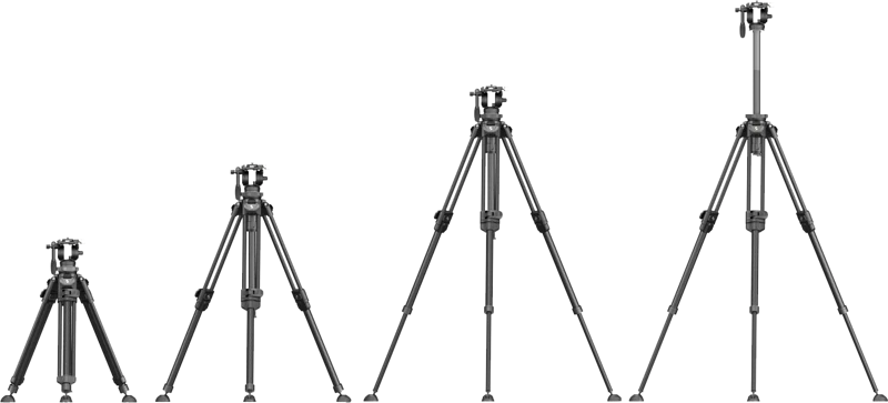 SmallRig 4420 lengvas vaizdo trikojo komplektas AD-50 Pro