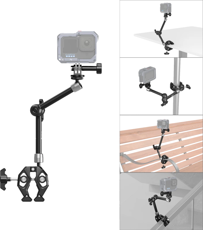 SmallRig 4454 Crab-Shaped Super Clamp Kit with Magic Arm