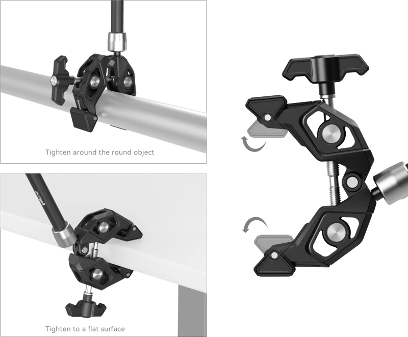 SmallRig 4454 Crab-Shaped Super Clamp Kit with Magic Arm