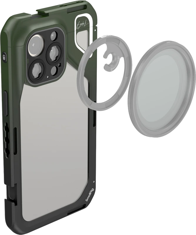 „SmallRig 4473 Special Mobile Video Cage“ (X Brandon Li), skirtas „iPhone 15 Pro Max“