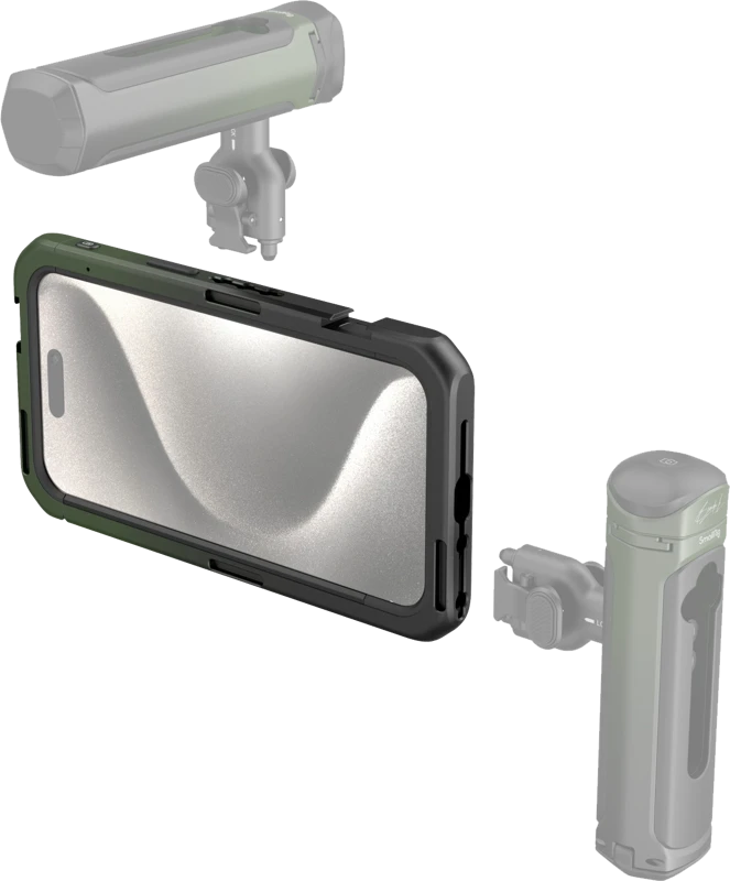 „SmallRig 4473 Special Mobile Video Cage“ (X Brandon Li), skirtas „iPhone 15 Pro Max“
