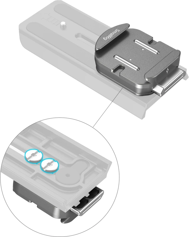 „SmallRig 4486 HawkLock H38 Arca-Swiss“ greito atleidimo tvirtinimo plokštelė