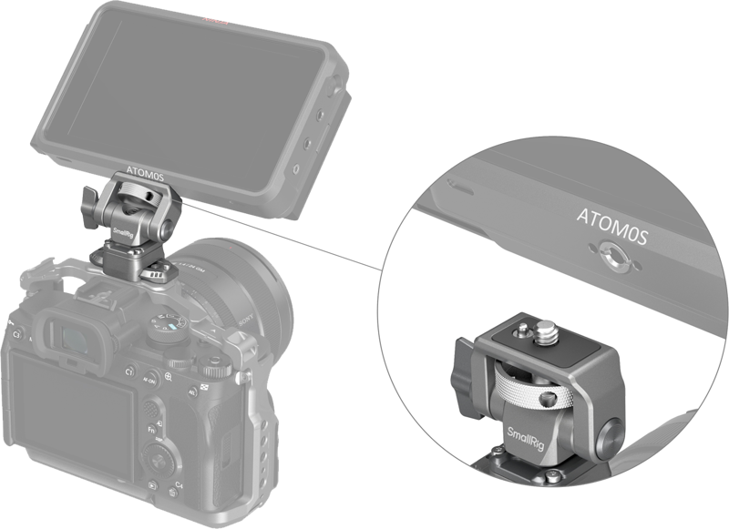SmallRig 4487 HawkLock H21 Quick Release Monitorius Support with NATO Clamp