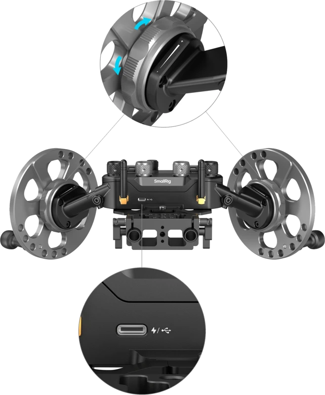 SmallRig 4525 Gimbal Control Wheels for DJI RS Series