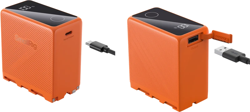 SmallRig 4576 USB-C NP-F970 oranžinė