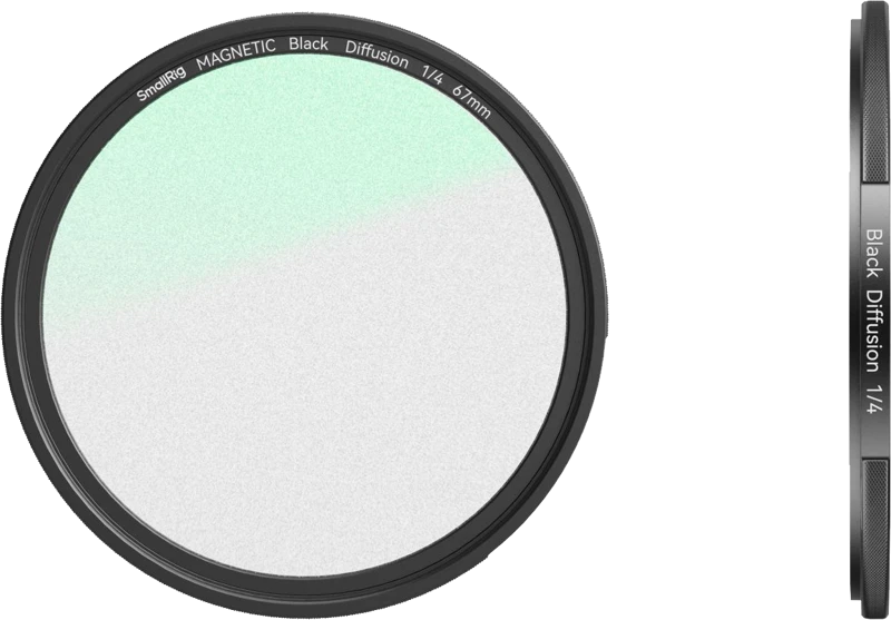 „SmallRig 4583“ pritvirtinamas 1/4 efekto juodo miglos filtras (67 mm)