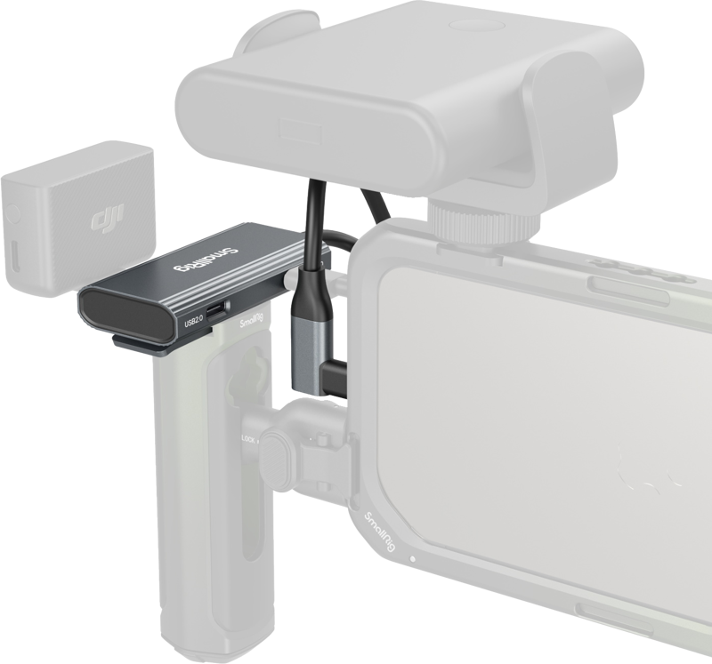 SmallRig 4598 USB-C Hub 4-in-1 PD/USB-C 3.1/USB-C 2.0 with Audio Adapteris