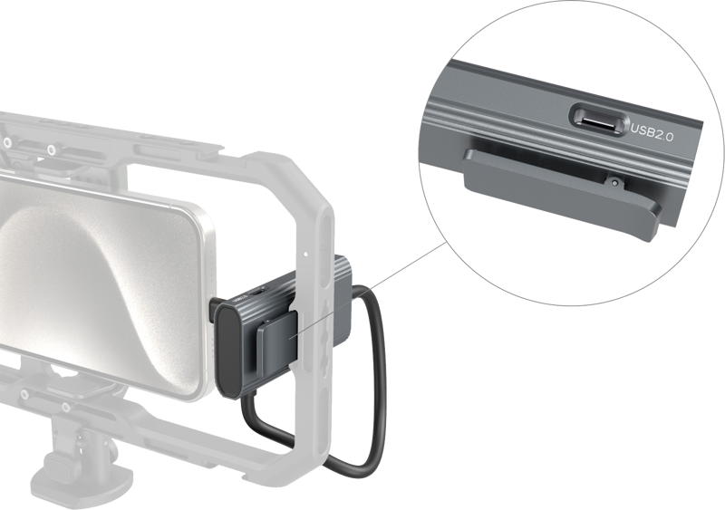 SmallRig 4598 USB-C Hub 4-in-1 PD/USB-C 3.1/USB-C 2.0 with Audio Adapteris