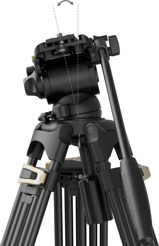 SmallRig 4686 Heavy-Duty Fluid Head Video Tripod Kit AD-01S