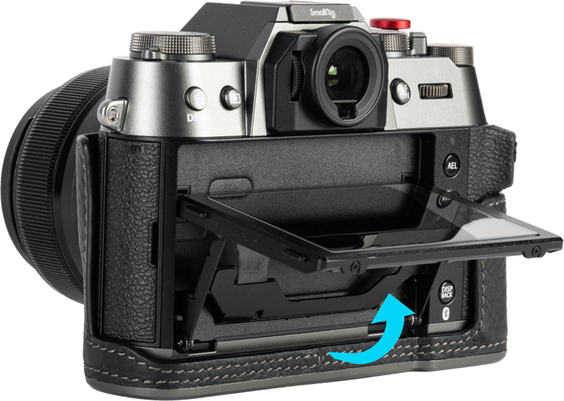 SmallRig 4709 Leather Half Case Kit for Fujifilm X-T50 Juodas