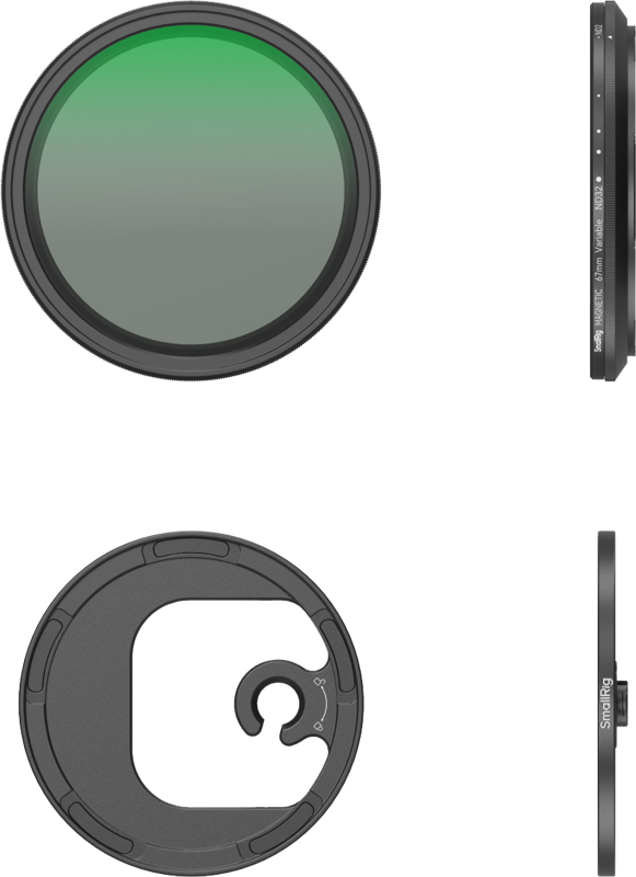 „SmallRig 4724“ pritvirtinamo VND filtro rinkinys ND2-ND32 (1–5 žingsniai) su M tipo filtro adapteriu, 67 mm