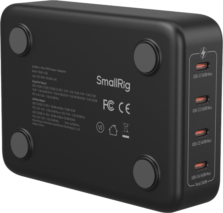 SmallRig 4752 240W 4-Port PD Power Adapteris