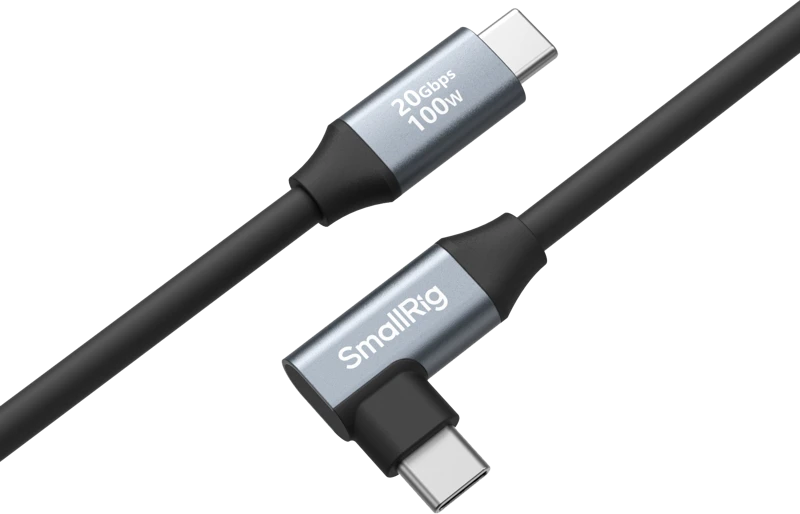 SmallRig 4790 USB-C (Straight) to USB-C (Angled) Data Cable 35cm
