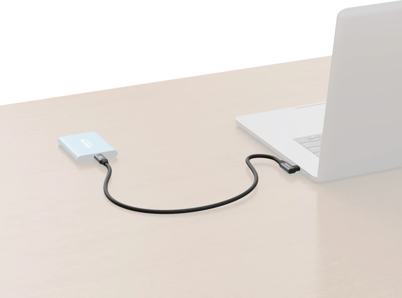 SmallRig 4790 USB-C (Straight) to USB-C (Angled) Data Cable 35cm