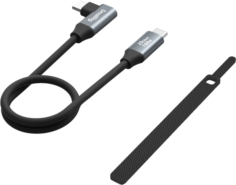 SmallRig 4790 USB-C (Straight) to USB-C (Angled) Data Cable 35cm