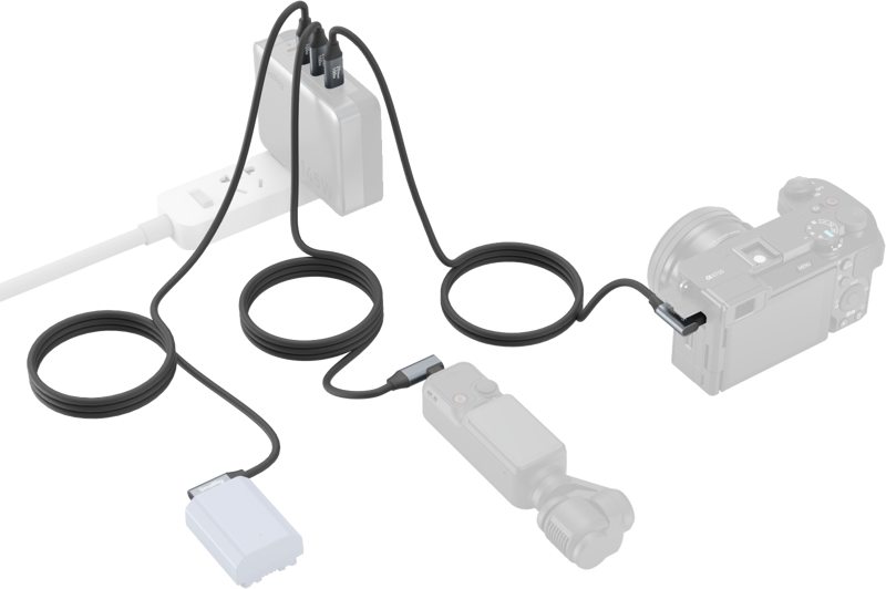 SmallRig 4791 USB-C (Straight) to USB-C (Angled) Data Cable 60cm