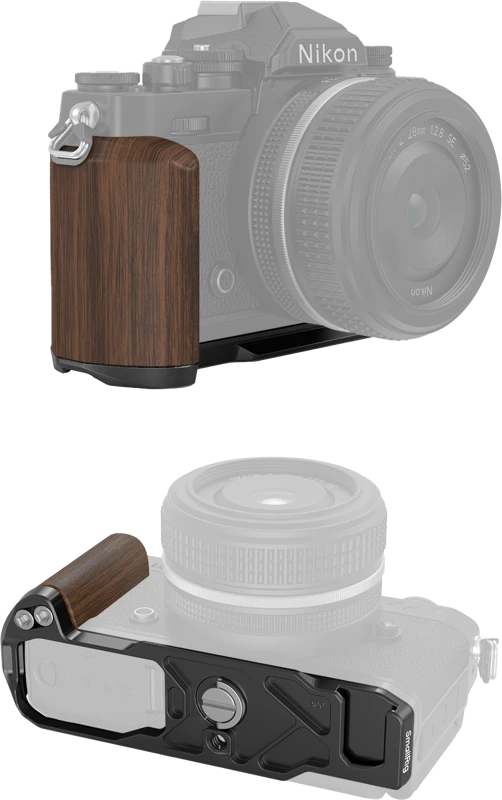 SmallRig 4802 Wooden L-Shape Grip for Nikon Z fc Juodas