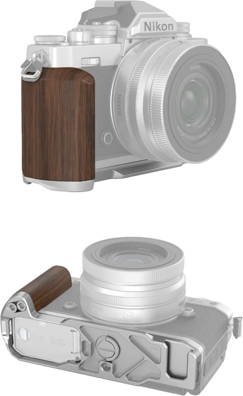 SmallRig 4803 Wooden L-Shape Grip for Nikon Z fc Sidabrinis