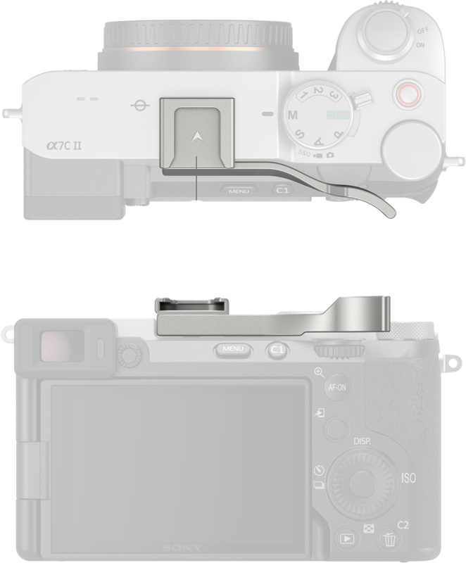 SmallRig 4818 Thumb Grip for Sony Alpha 7C II / Alpha 7CR / Alpha 7C Sidabrinis