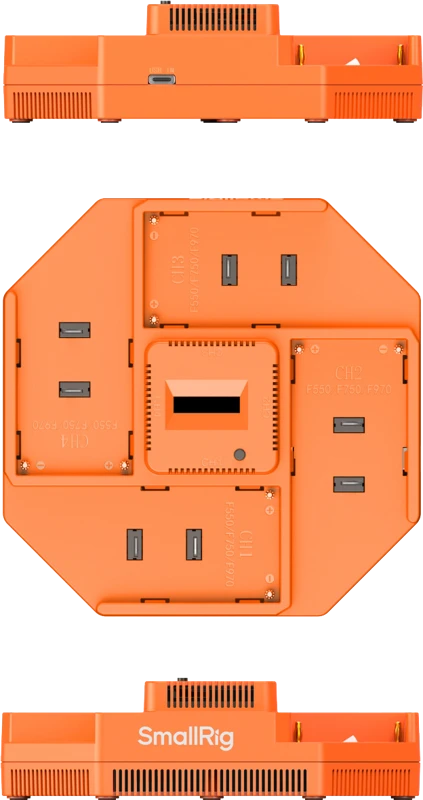 SmallRig 4837 NP-F 4-Channel Camera Baterija Charger