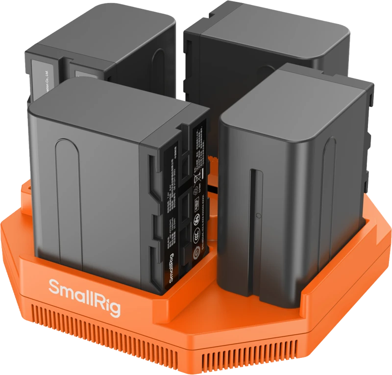 SmallRig 4837 NP-F 4-Channel Camera Baterija Charger