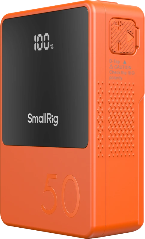 Oranžinis SmallRig 4871 V-Mount Baterija Mini VB50 (Oranžinis)