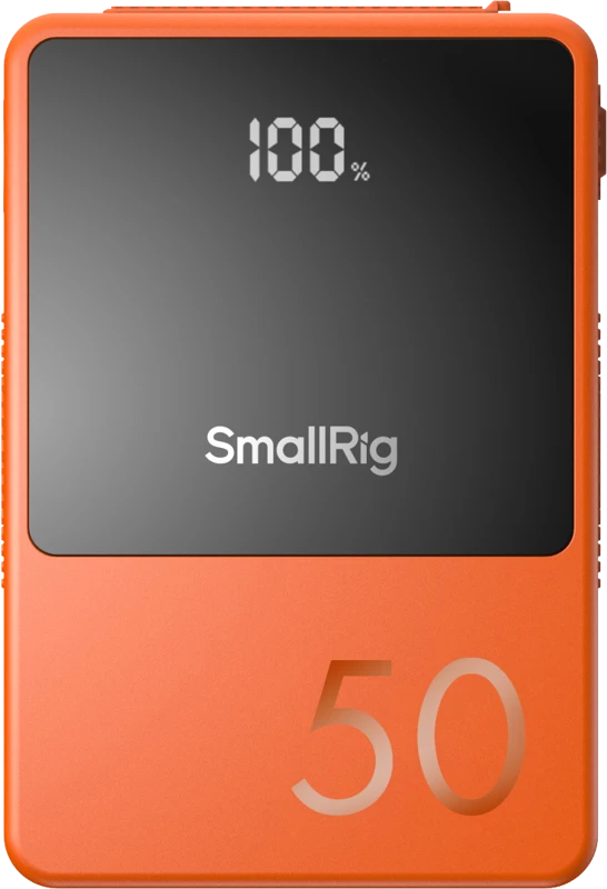 Oranžinis SmallRig 4871 V-Mount Baterija Mini VB50 (Oranžinis)