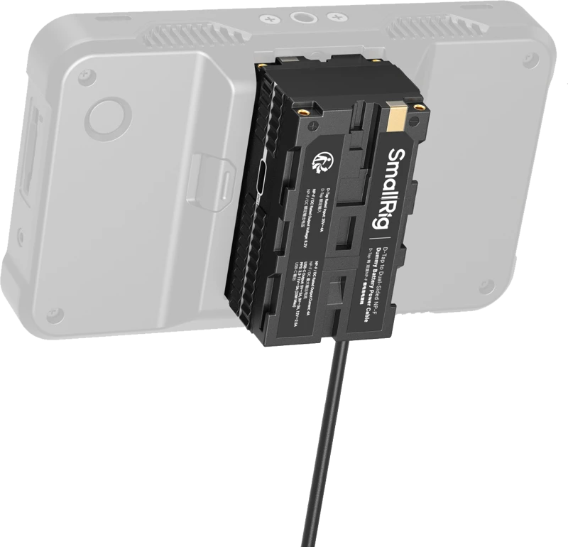 SmallRig 4884 D-Tap to Dual-Sided NP-F Dummy Baterija Power Cable
