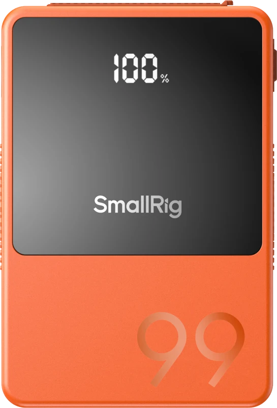 Baterija - SmallRig 4929 VB99 Mini V Mount Baterija 99Wh Oranžinis