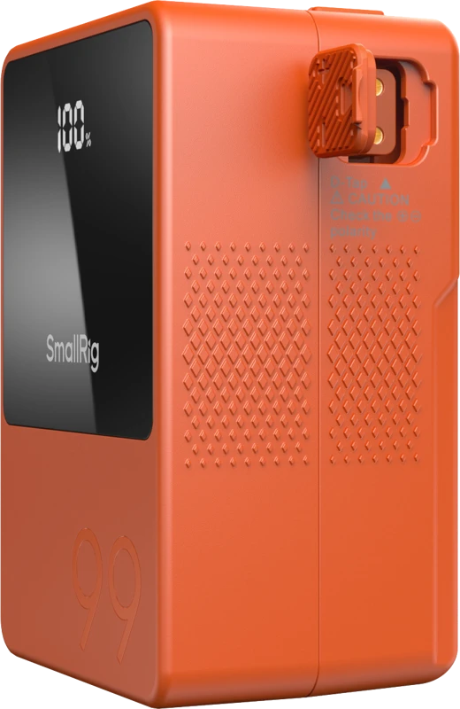 Baterija - SmallRig 4929 VB99 Mini V Mount Baterija 99Wh Oranžinis