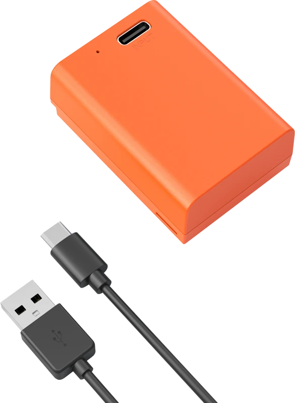 Oranžinis SmallRig 4967 EN-EL25 USB-C Rechargeable Camera Baterija Oranžinis